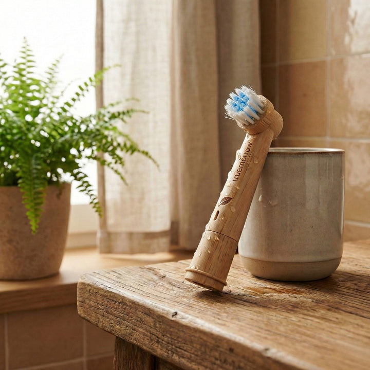 Aufsteckbürsten aus Bambus für rotierende Oral-B Zahnbürsten